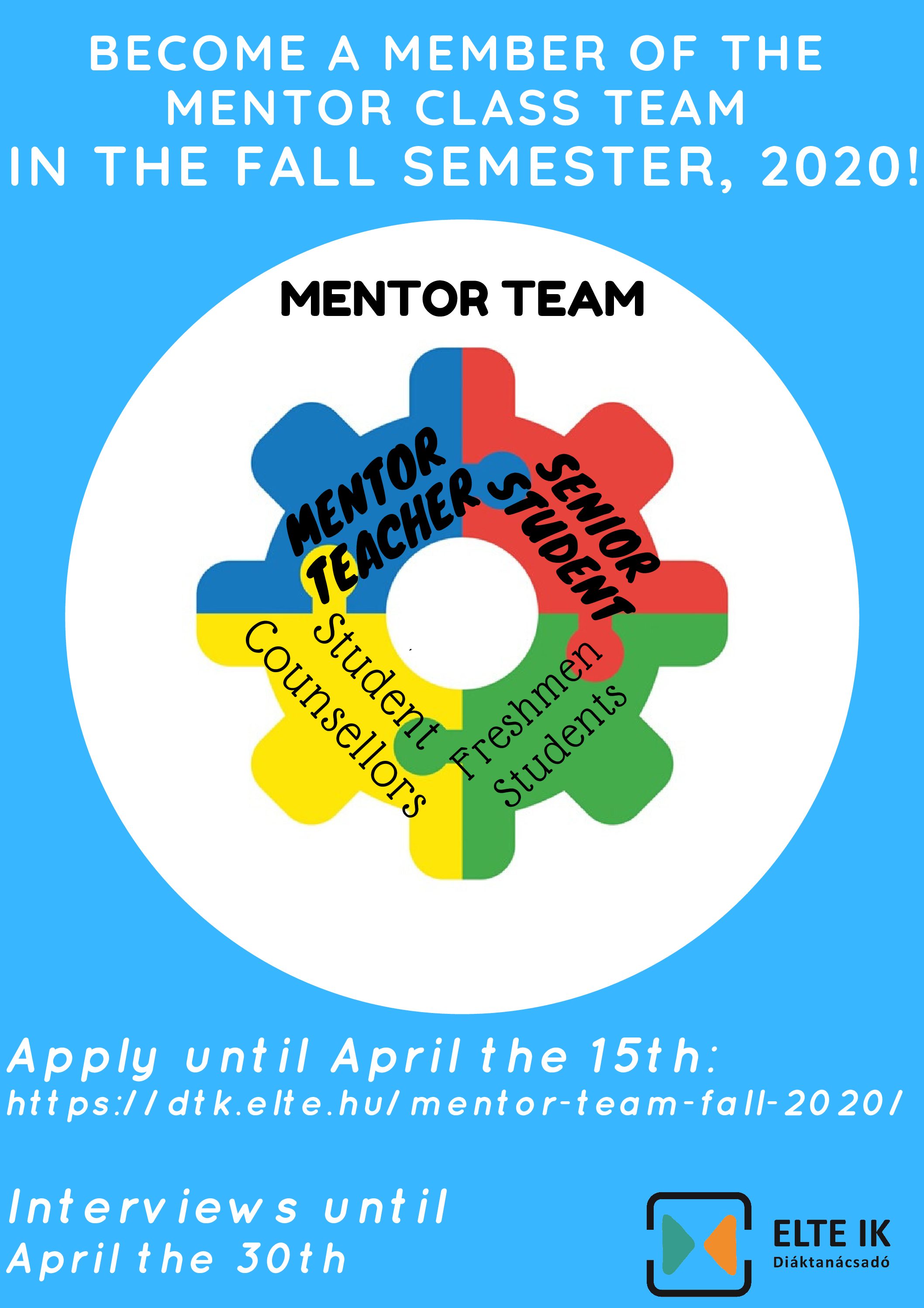 Mentor Team, Fall 2020